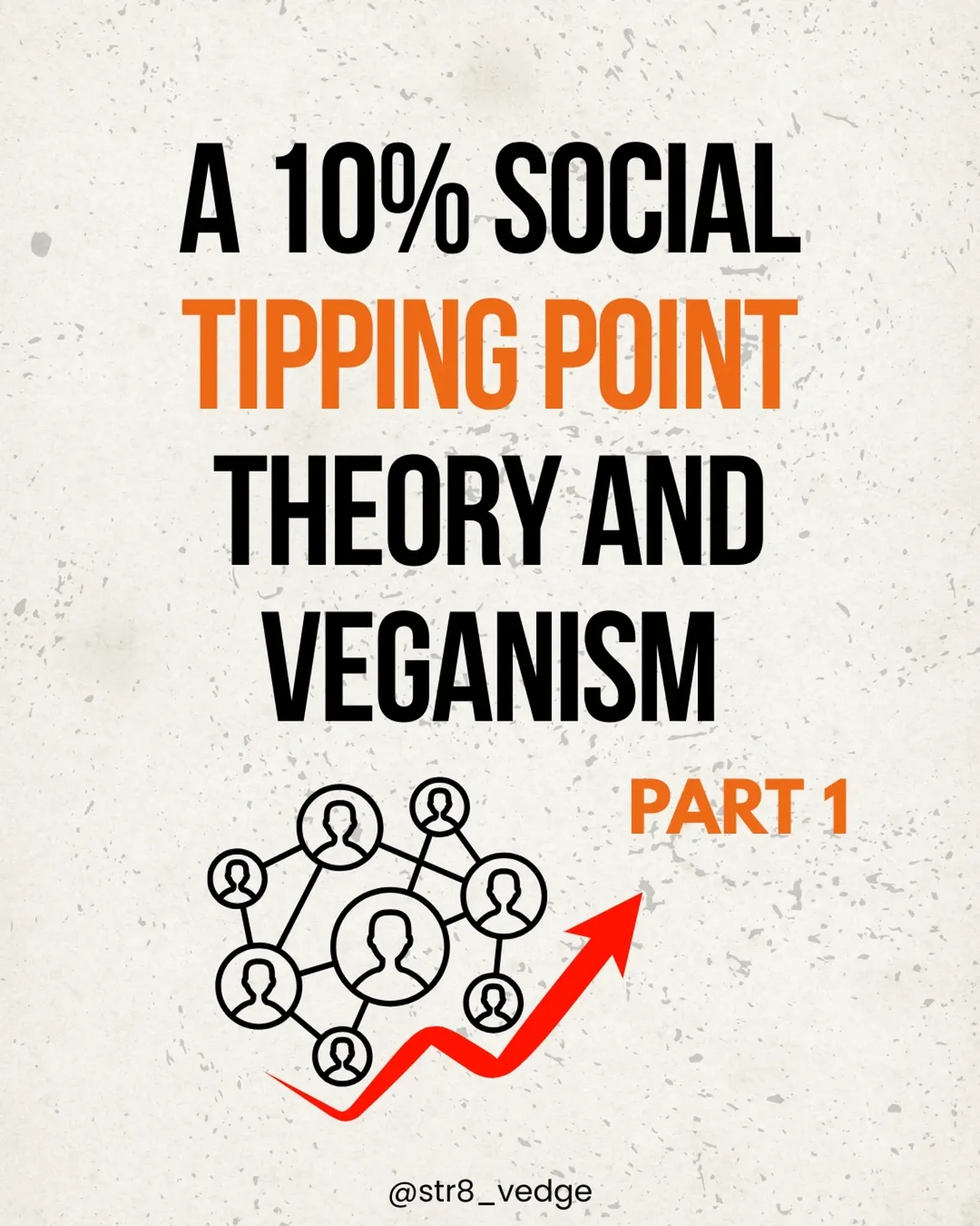 A 10% social tipping point theory and veganism - Part 1